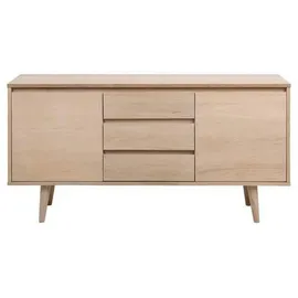 Actona Sideboard »Nagano«, Anrichte, Eiche/Furnier, 2 Türen, 2 Einlegeböden, 3 Schubladen, 150 cm