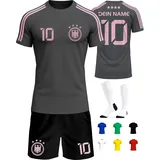 Deutschland Trikot Kinder Herren Damen WM 2026 Fussball Geschenke Jungen Coole Sachen für Jungs Fußball Trainingsanzug Tshirt EM Shirt geschenk junge 10 jahre Fußballtrikot Mädchen Set IIIII20Fo7IIIII - 134
