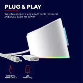 Trust GXT 619W Thorne RGB Beleuchtung 12W, Weiß