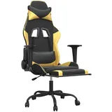 vidaXL Gaming-Stuhl Kunstleder Schwarz