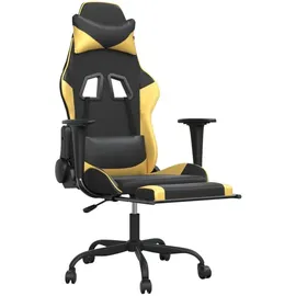 vidaXL Gaming-Stuhl Kunstleder Schwarz