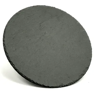 GAUMENKICK Servierplatte SCHIEFER Schieferplatte Käseplatte Natur D: 25cm rund