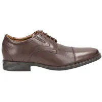 CLARKS Schnürschuhe Whiddon Cap, Glattleder, Braun, Herren EU 8/42