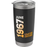 Im Monat Juni 1967 Jahr 1967 Retro 1967 Vintage 1967 Doppelwandiger Edelstahl-Thermobecher