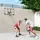 sportnow Basketballkorb mit Korb Wandmontage für Outdoor, Stahl - Schwarz/Transparent/Weiß
