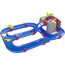 Wasserbahn AQUAPLAY "AquaPlay Harbour", blau, Wasserbahnen, Kinder, B/H/L: 93cm x 40cm x 128cm, Kunststoff, Made in Germany, B:93cm H:40cm L:128cm