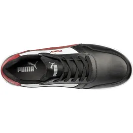 Puma Frontcourt BLK/WHT/RED Low S3L ESD Sr schwarz/weiß 46