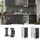 Vicco Apothekerschrank R-Line Anthrazit Landhaus/Weiß 30 cm AP Eiche