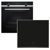 Siemens PREMIUM Herdset SIEMENS Backofen ecoClean + Induktionskochfeld Booster autark 60cm