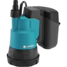 Gardena Akku-Klarwasser-Tauchpumpe 2000/2 18V P4A ohne Akku: Flachsaugende Akku-Tauchpumpe, integrierter Filter, Trockenlaufsicherung, Fördermenge 2000 l/h (14600-55)