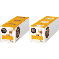 NESCAFÉ Dolce Gusto Latte Macchiato Vorratsbox 90 Kaffeekapseln (Aromatischer Espresso, 3-Schichten -Köstlichkeit aus feinem Milchschaum & Latte Macchiato, 48 Kaffeekapseln