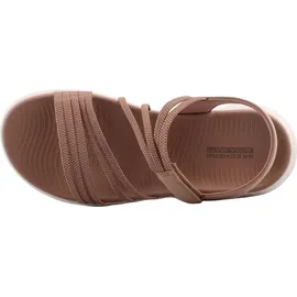 SKECHERS Go Walk Flex SANDAL - Emma Damen Sandalen braun, Größe 41