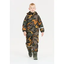 ZigZag Schneeoverall ZIGZAG "Tower", Jungen, Gr. 128, EURO-Größen, braun, grau, 100% Polyester, lang, Overalls, mit wasser- und winddichter TPU-Membran