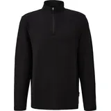 QS T-Shirt in Rippstruktur | schwarz - XXL