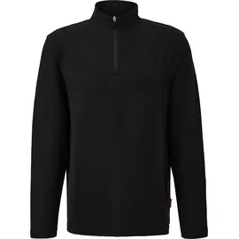 QS T-Shirt in Rippstruktur | schwarz - XXL