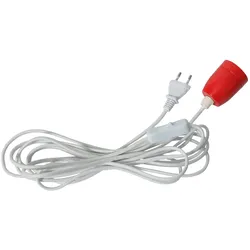 Lampenfassung für E27 Leuchtmittel Hängeleuchten Sterne Kabel 5m weiß