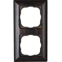Kopp 306637063 MILANO - Abdeckrahmen 2-fach, Farbe: wenge