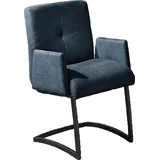 exxpo - sofa fashion Freischwinger Affogato Kunstleder blau