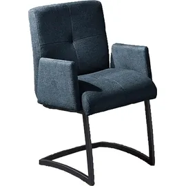 exxpo - sofa fashion Freischwinger Affogato Kunstleder blau