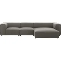 W.Schillig Ecksofa »around-the-block«, mit eleganter Biese, mit Federkern, Breite 341 cm