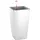 LECHUZA Maxi-Cubi Komplettset 14 x 14 x 26 cm weiß hochglanz