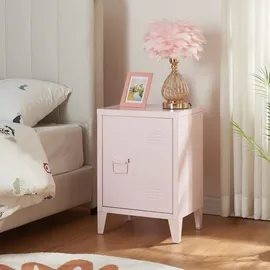 [en.casa] Nachtschrank Inari 57 x 40 x 30 cm Rosa