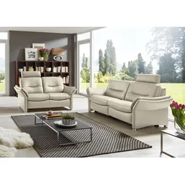 Hukla Couch Leder 3-Sitzer Beige