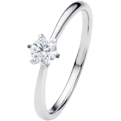Diamantring ONE ELEMENT "0.25 ct Diamant Brillant Ring aus 585 Weißgold" Gr. 56, silber, Fingerringe, Damen, 56, Weißgold 585-Diamanten, Weißgold 585, Diamanten, Damen Gold Schmuck