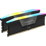 Corsair Vengeance RGB schwarz DIMM Kit 32GB, DDR5-5600, CL40-40-40-77, on-die ECC (CMH32GX5M2B5600C40)