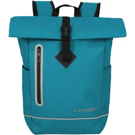 Travelite Rucksack wasserfest, Fahrradrucksack, Freizeitrucksack mit Rolltop Verschluss & Reflektoren, BASICS, 48 cm, 19 Liter