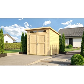 Weka Gartenhaus 264 2,35 x 2,09 m natur