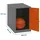 simonlocker montadas Simon Rack Simonlocker Kommode 47,5 x 30 x 50 cm Anthrazit/Orange