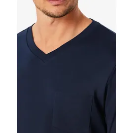 SCHIESSER Schlafanzug lang Blau M (50)