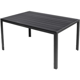 LINDER EXCLUSIV Gartentisch Comfort 180 x 90 cm mit Nonwood Platte Gestell Aluminium