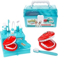 Toi-Toys BEMIRO Zahnarzt Spielzeug für Kinder Koffer Set - 10-teilig, Mit komfortablen Koffer