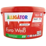 Alligator Euro Weiß LEF 12,5L weiss, Wandfarbe, Dispersionsfarbe, stumpfmatt