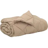 vidaXL Sommerdecke Taupe 240 x 200 cm Mikrofaser