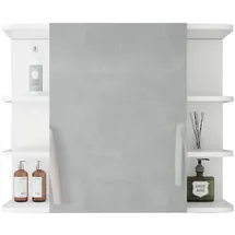 ML-Design Badezimmerspiegelschrank 80 cm weiß