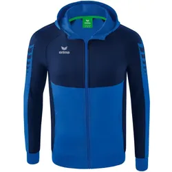 Erima Trainingsjacke Six Wings mit Kapuze (Baumwollmix, weich und bequem) royalblau/navyblau Herren