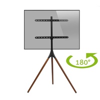 MonLines MBS004 TV Ständer 45-65 Zoll, Holz Walnuss