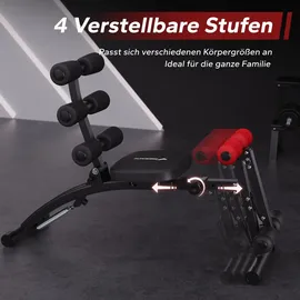Merach Bauchtrainer – Multi-Function Bauchmuskeltrainer für Zuhause, ideal für Ganzkörpertraining, geeignet für alle Körpergrößen