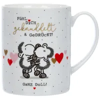 SHEEPWORLD XL-Tasse "Fühl Dich geknuddelt"