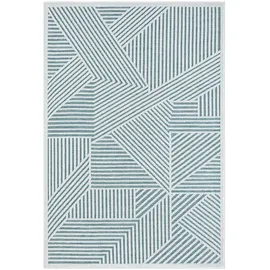 Myflair Vill Outdoorteppich 160 x 230 cm Blau/Weiß