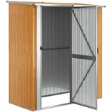 vidaXL Gerätehaus Metall Fahrradgarage Geräteschrank Gartenschuppen 180,5x97x209,5 cm