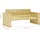 vidaXL Garten-Lounge-Set 2-tlg. grau