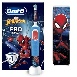 Oral B Vitality PRO Kids Spiderman Elektrische Zahnbürste mit Reiseetui