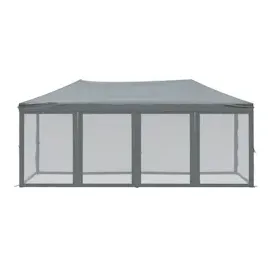vidaXL Partyzelt Faltbar mit Mesh-Seitenwänden Anthrazit 3x6 m