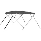 vidaXL Bimini Top 4-Bow 243 x 196 x 137 cm Polyester Anthrazit