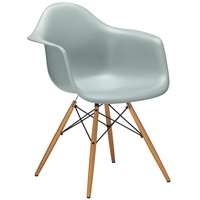 Vitra Stuhl Eames Plastic Armchair RE 83x63x59 cm hellgrau, Gestell: Ahorn, Designer Charles & Ray Eames