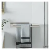 vidaXL Handtuchhalter Silber 40 x 9 x 4 cm